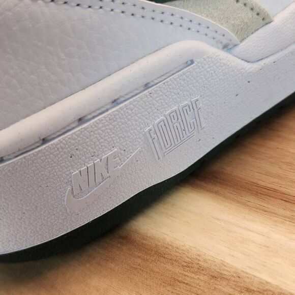 NIKE FULL FORCE LOW CASUAL SNEAKERS MENS SIZE 10 WHITE / DARK GREEN - Picture 6 of 12